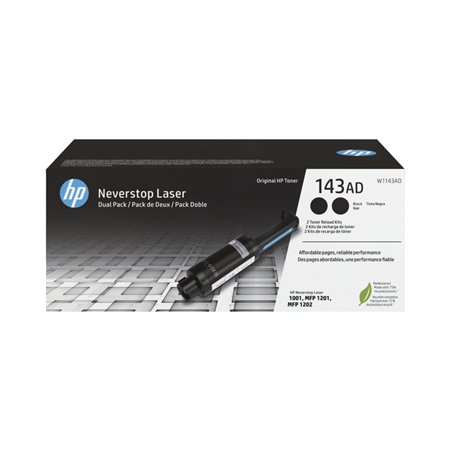 Pack Toners HP 143A Preto W1143AD 2500 Pág. 2un
