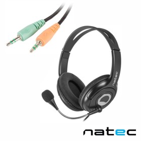 Auscultadores Stereo C/ Microfone Natec