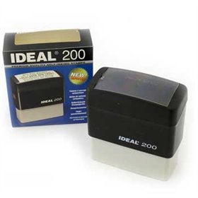 Carimbo 65x25mm Autotintavel Ideal Mod 200 Preto