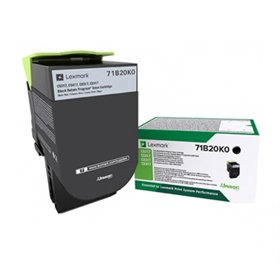 Toner LEXMARK Retorno Preto 71B20K0 3000 Pág.