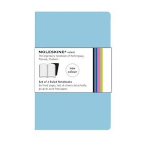 Volant XS Pautado Moleskine Azul Claro 2un