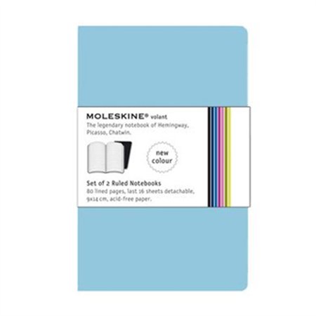 Volant XS Pautado Moleskine Azul Claro 2un