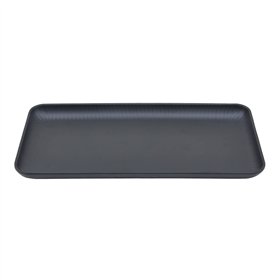 Prato 32.5x17.6x1.6cm Melamina Retangular AQUA BLACK 1un