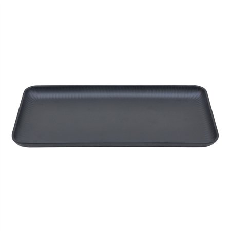 Prato 32.5x17.6x1.6cm Melamina Retangular AQUA BLACK 1un