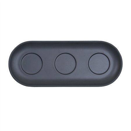 Travessa Molheiras 27x11x1.75cm Melamina AQUA BLACK 1un