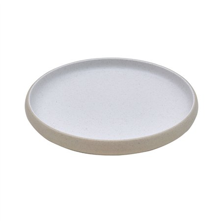 Prato 22x2.5cm Melamina Redondo MICHELIN SAND/WHITE 1un