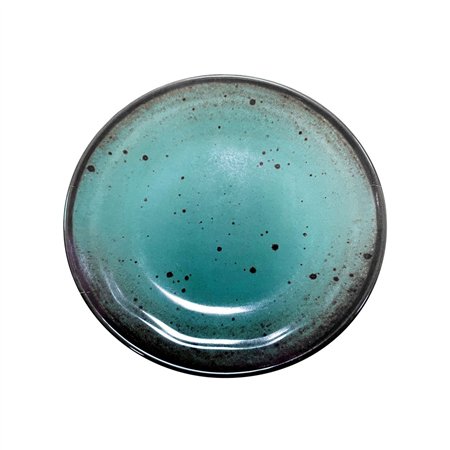 Prato 21.5x2.5cm Melamina Redondo TERRACOTA Azul 1un