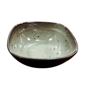 Tigela 17.8x17.8x7.4cm Melamina Quadrada TERRACOTA Cinzento