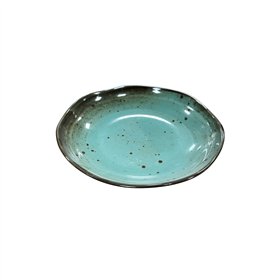 Tigela 21.6x21.5x4.3cm Melamina Oval TERRACOTA Azul 1un