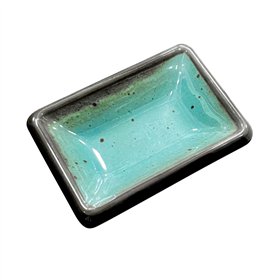 Molheira 8.8x6.1x2.5cm Melamina Quadrada TERRACOTA Azul 1un