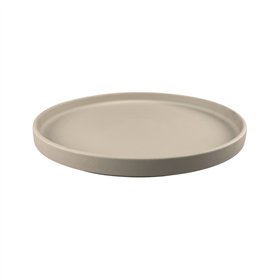 Prato 27cm Porcelana Borda Alta ARTZA Cinzento 1un