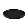 Prato 27cm Porcelana Borda Alta LUUMIL Preto 1un
