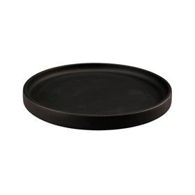 Prato 16cm Porcelana Borda Alta LUUMIL Preto 1un