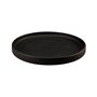 Prato 23cm Porcelana Borda Alta LUUMIL Preto 1un