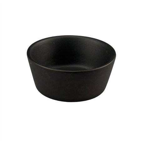 Ramequim 07cm 80ml Porcelana LUUMIL Preto 1un