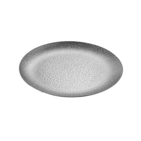 Prato 20cm Raso Redondo Texturado ACERO INOx 1un
