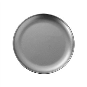 Prato 26cm Raso Redondo Liso ACERO INOx 1un