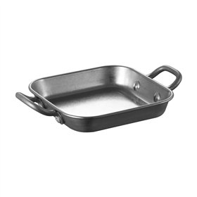 Travessa 12x8x2cm Asa Dupla Retangular Liso ACERO INOx 1un