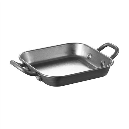 Travessa 12x8x2cm Asa Dupla Retangular Liso ACERO INOx 1un