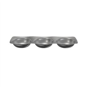 Molheira Tripla 26.6x9.2x2.6cm ACERO INOx 1un
