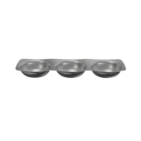 Molheira Tripla 26.6x9.2x2.6cm ACERO INOx 1un