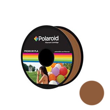Filamento Universal PLA 1.75mm Polaroid 1Kg Castanho