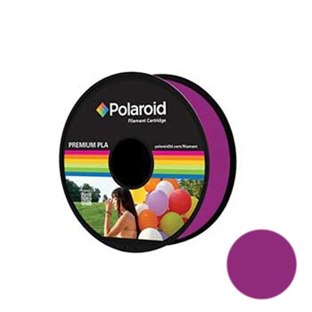 Filamento Universal PLA 1.75mm Polaroid 1Kg Roxo Transp.