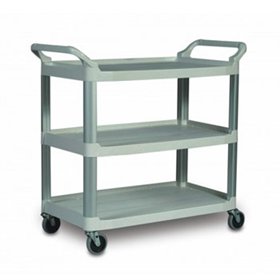 Carro Serviço 103x51x96cm X-Tra Multiusos 3 Níveis Branco