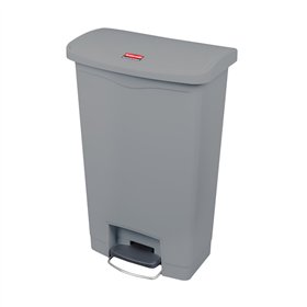 Contentor 50L Resina Slim Jim Step-On Cinza com Pedal