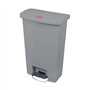 Contentor 50L Resina Slim Jim Step-On Cinza com Pedal