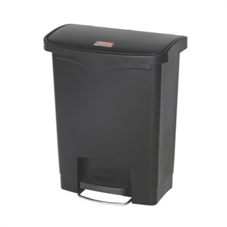 Contentor 30L Resina Slim Jim Step-On Preto com Pedal