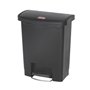 Contentor 30L Resina Slim Jim Step-On Preto com Pedal
