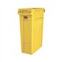 Contentor 87L Plástico Slim Jim s/Tampa c/CanaisVent Amarelo