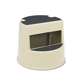 Tamborete/Escadote Plastico 2 Niveis 33cm Bege