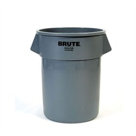 Contentor 38L Plástico Redondo Brute s/Tampa Cinza