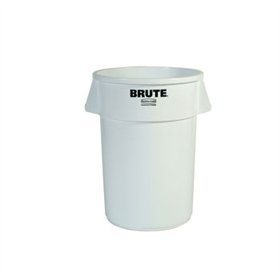 Contentor 38L Plástico Redondo Brute s/Tampa Branco