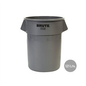 Contentor 121L Redondo Brute s/Tampa Cinza