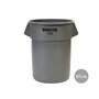 Contentor 121L Redondo Brute s/Tampa Cinza