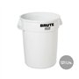 Contentor 121L Plástico Redondo Brute s/Tampa Branco