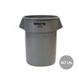 Contentor 167L Plástico Redondo Brute s/Tampa Cinza