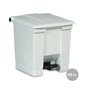 Contentor 30L Plástico Branco com Pedal