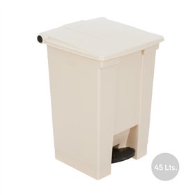 Contentor 45L Plástico Bege com Pedal