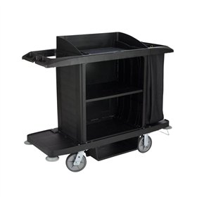 Carro Servico Hotel 152,4x56x127cm  Preto