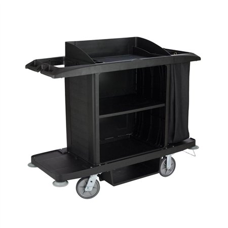 Carro Servico Hotel 152,4x56x127cm  Preto
