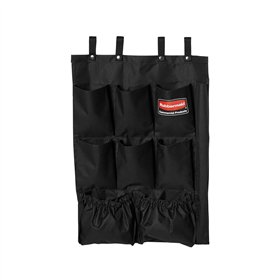 Organizador 9 Bolsas Carro Limpeza Preto