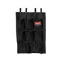 Organizador 9 Bolsas Carro Limpeza Preto