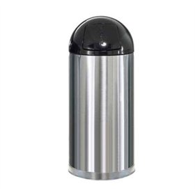 Contentor 55L Metal EasyPush Aço Inox