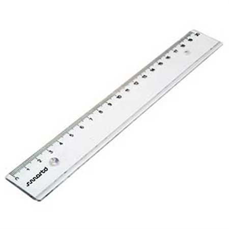 Régua Plástico Cristal 20cm SmartD