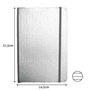 Bloco Notas Pautado 21,5x14,5cm Semi Pele Cinza 116Fls