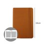 Bloco Notas Pautado 14x9cm Semi Pele Camel 116Fls
